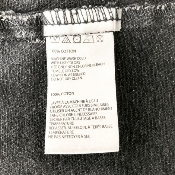 Urban Outfitters Women's Black Denim Button Down Dress Size 8 - Picture 7 of 7